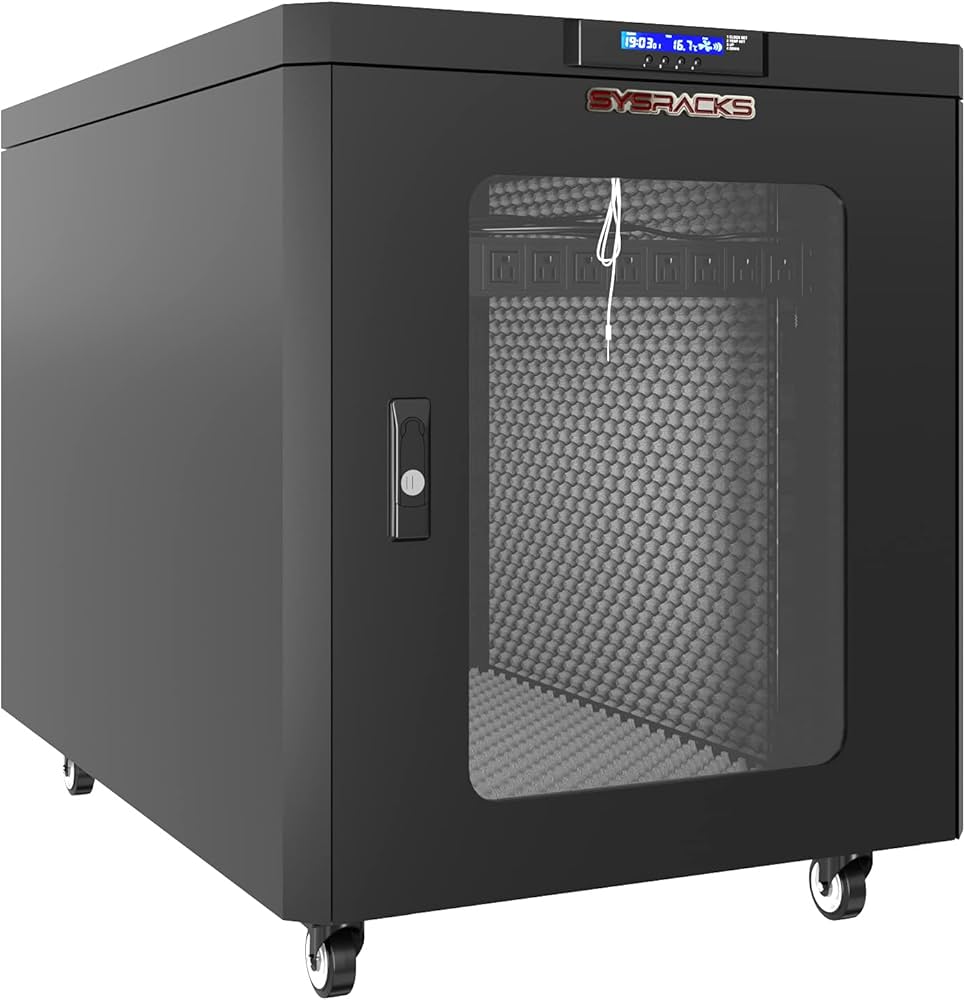 Amazon | 防音サーバーラック 静音 - サーバー用音響防音キャビネット